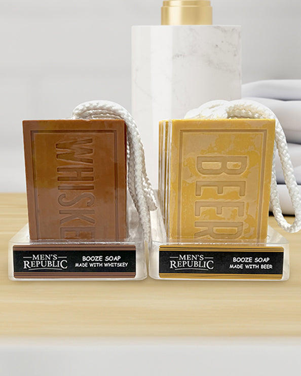 Men's Republic Grooming Booze Soap on a Rope (12pc set)