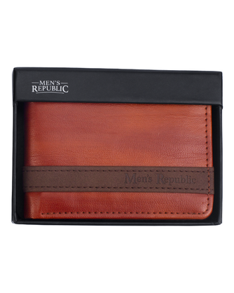 Men's Republic Vegan Leather Wallet - Tan