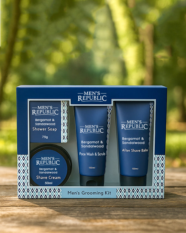 Men's Republic Grooming Kit - 4pc Shave and Cleanse