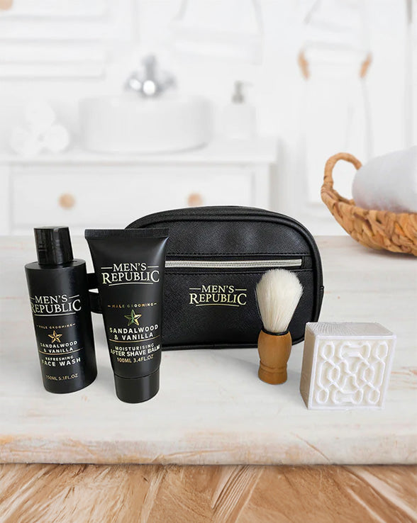 Men's Republic Grooming Kit - 4pc Cleansing in Toiletry Bag