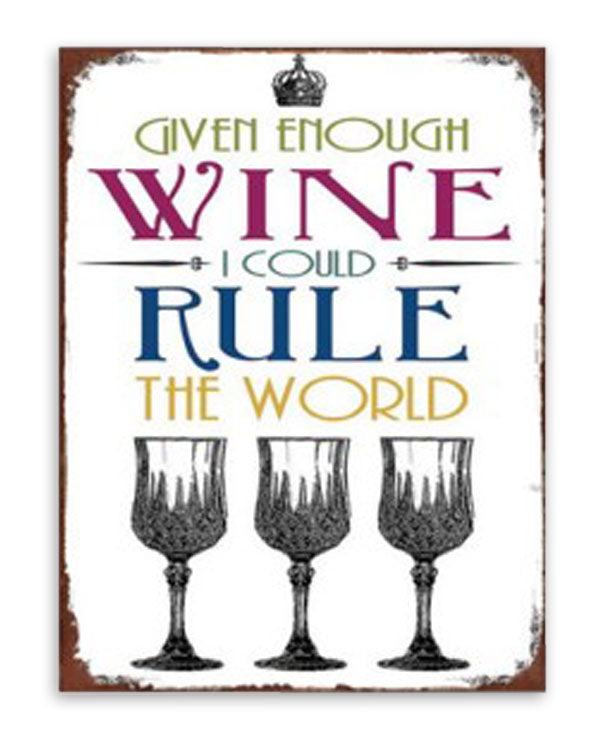 Men's Republic Retro Sign - Wine Rule