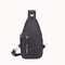 Men's Republic Nylon Black Backpack - Single Strap Sling