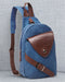 Men's Republic Canvas Sling Bag Backpack - Blue