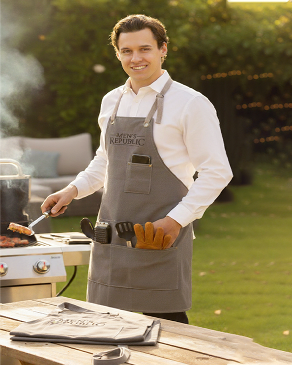 Men's Republic BBQ Apron - Canvas