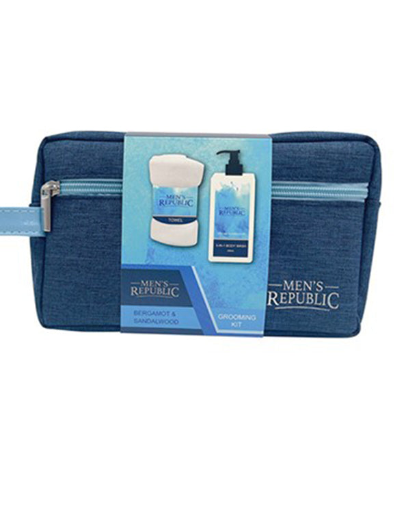 Men's Republic Grooming Kit in Toiletry Bag - 3pc Body Wash