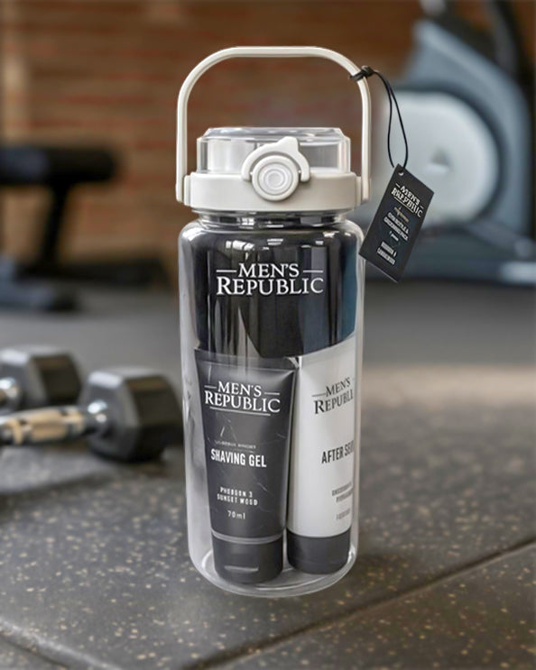 Men's Republic Grooming Kit in Water bottle - Fitness Fresh