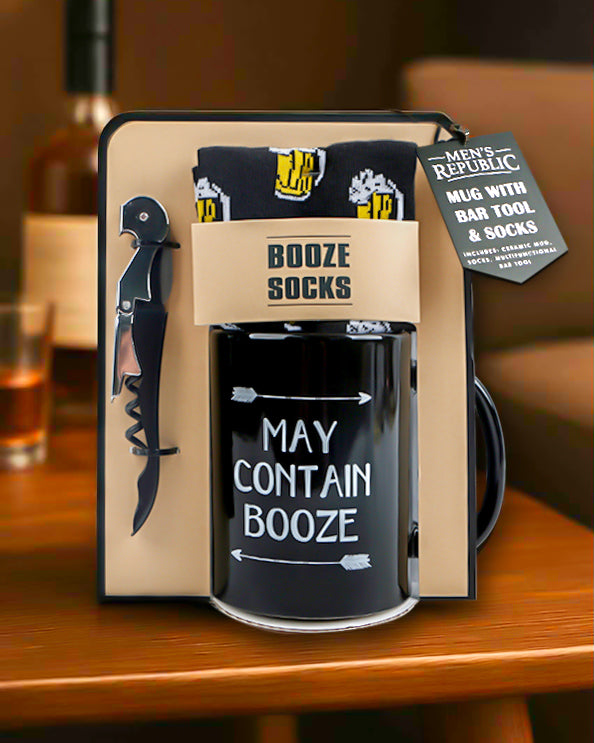 Men's Republic Mug Set - May Contain Booze
