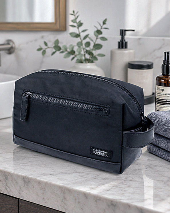 Men's Republic Nylon Toiletry bag - Black