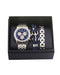 Men's Republic Watch set with 2 Bracelets - Silver and Blue