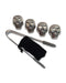 Men's Republic Skull Ice Cubes - 4 Pieces Stainless Steel