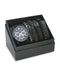 Men's Republic Watch set with 4 Bracelets - Black